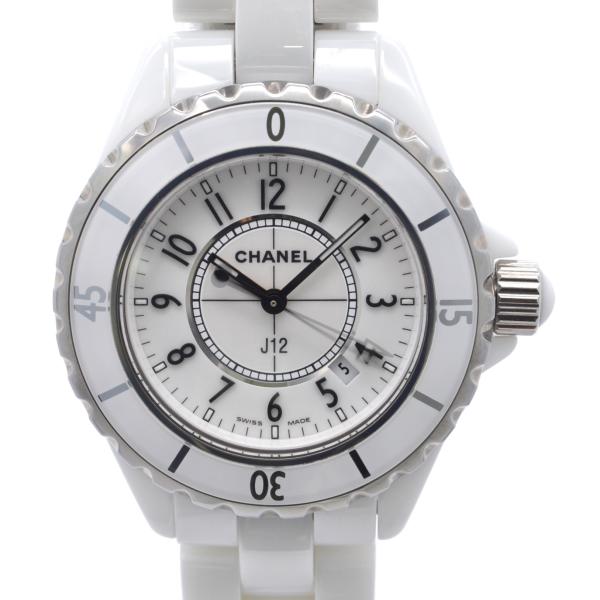 CHANEL シャネル J12 クォーツ 33ミリ H0968 QZ ホワイト文字盤
