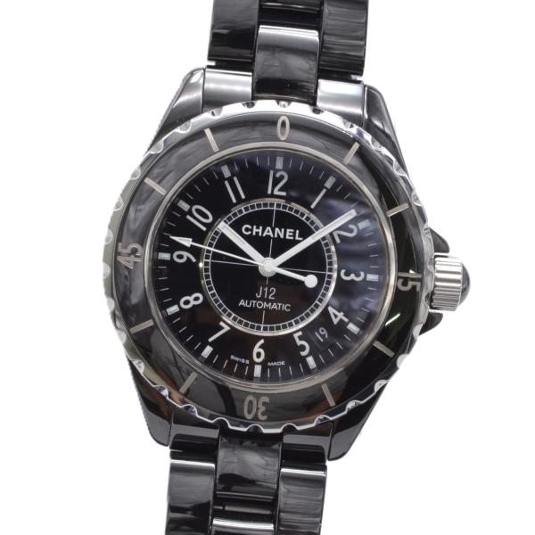 CHANEL シャネル J12 H0685 メンズ腕時計 38mm 自動巻 ブラック文字盤