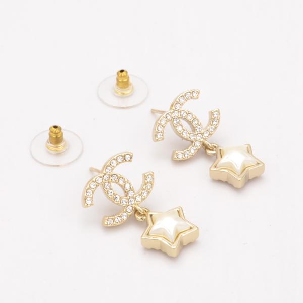 CHANEL シャネル ピアス イヤリング ココマーク ラインストーン スター