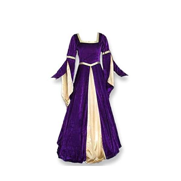 Renaissance Medieval Gown with Satin Panel Insert ...