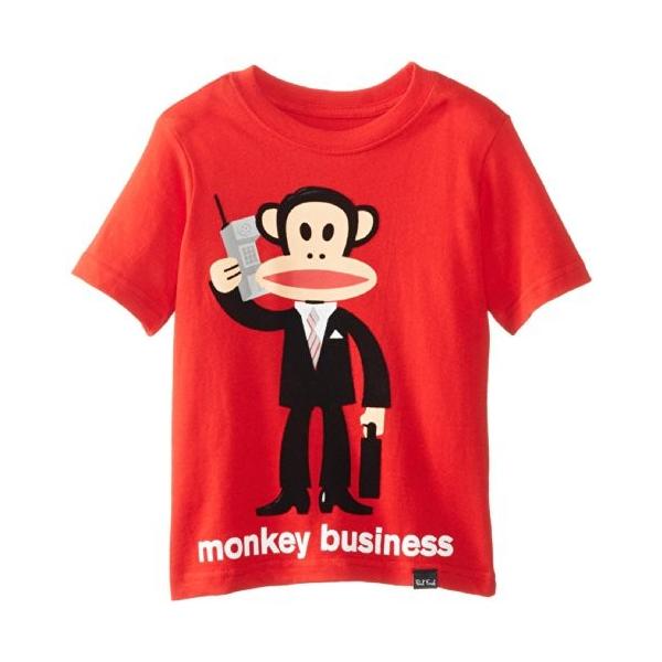 ポール フランクboys Monkeyビジネスtシャツ カラー レッド Voygcspc1i 財布 帽子 ファッション小物 Jennilynproulx Com