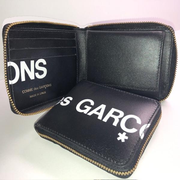 COMME DES GARCONS コムデギャルソンSA7100HL 黒 ラウンドファスナー ラウンドジップ レザー 本革 二つ折り 財布