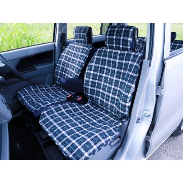 汎用軽自動車シートカバー グリーンチェック柄 フロント席2枚セット Buyee Buyee Japanese Proxy Service Buy From Japan Bot Online
