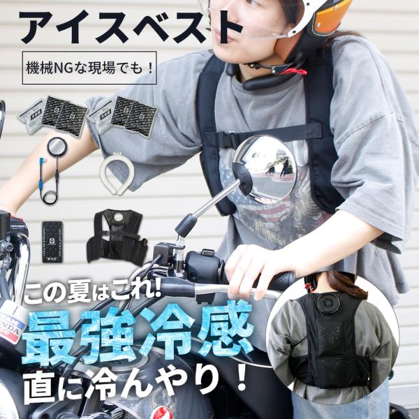 バイク用 アイスベスト アイスパック 6個 ペルチェ スノーリング フル