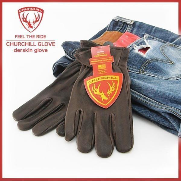 Churchill Glove チャーチルグローブ L サイズ メンズ ツーリング クラシックスタンダードレザーグローブ バイクグローブ 手袋 Longタイプ グローブ 感謝価格
