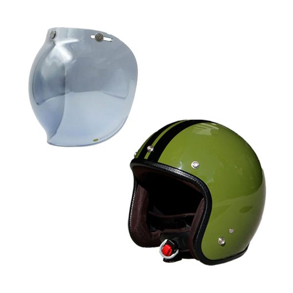 TWR ジェットヘルメット (カムフラージュグリーン) & バブルシール (FM