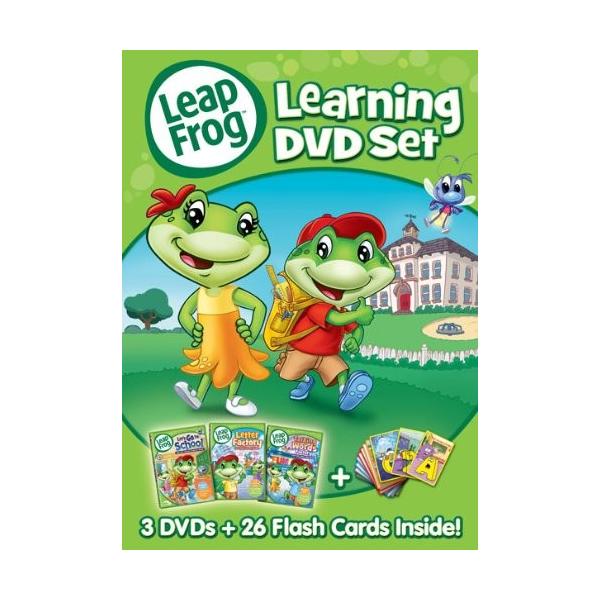 リープフロッグ LeapFrog DVD 3枚 フラッシュカードセット26枚入り リープフロッグ LeapFrog DVD 3枚 フラッシュカードセット26枚入り