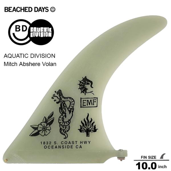 シングルフィン BEACHED DAYS ビーチドデイズ AQUATIC DIVISION Mitch