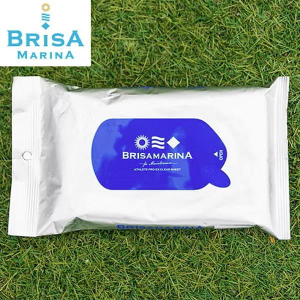 【リニューアル！】BRISA MARINA アスリートプロEX クリアシート ブリサマリーナ 顔 ふき シート 洗顔シート フェイスペーパー 汗拭きシート 体拭きシート