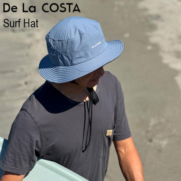 De La COSTA Surf Hat デ ラ コスタ サーフハット HAT前面のつばに芯が入っている為、視界を妨げることがないです。 HAT後部にベンチレーションが付いていて、通気性を保つことができます。 取り外し可能なストラップ付き。...