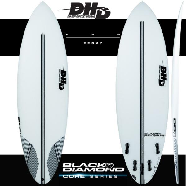 【DHD SURFBOARDS】DHD サーフボード　BLACK DIAMOND EPS　5’6”  27.5L FCS2 5FIN　ブラックダイアモンドEPS　送料無料！