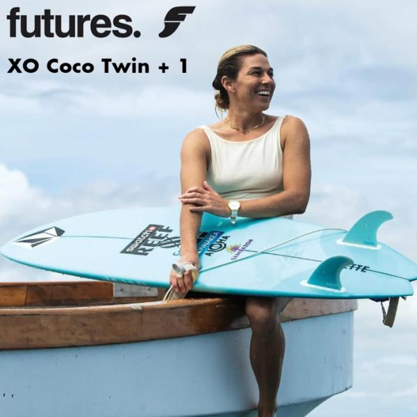 ■FUTURES フィンFIBER GLASS XO COCO TWIN+1ノースショア出身のワールドツアラー、ココ・ホーの新しいサーフボードレーベル「XO COCO」とのコラボレイトのTWIN+1とKEELが誕生した。XO COCO TW...