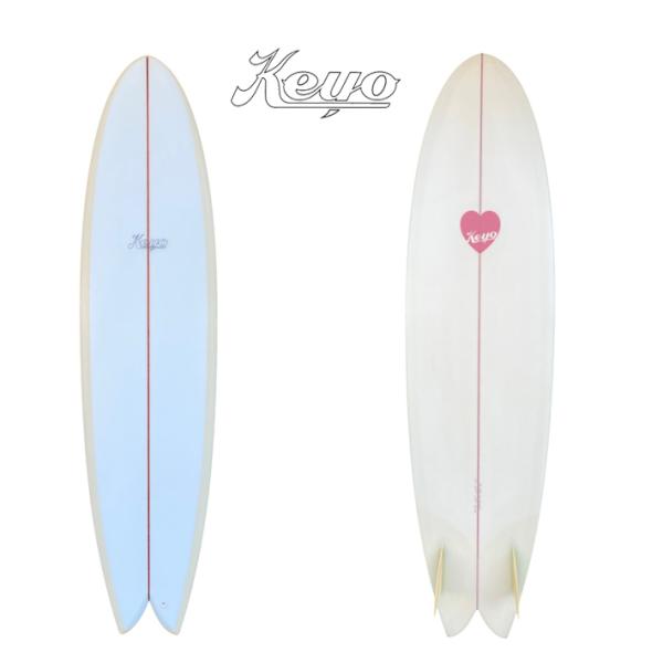 KEYO SURFBOARDS キーヨ サーフボード Mid Egg Fish Keel On Fin