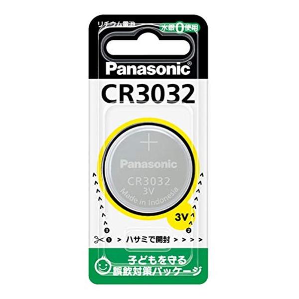 他サイト： Panasonic CR3032 パナソニック リチウム コイン電池 3V コイン型 純正品 ボタン電池の商品画像