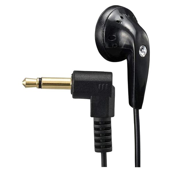 他サイト： オーム電機 EAR-I112N 03-0441 ブラック AudioComm 片耳 ラジオイヤホン モノラル インナー型 1m OHMの商品画像