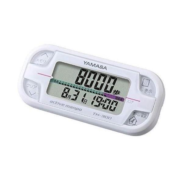 他サイト： 山佐時計計器 TH-300W ホワイト 万歩計 アクティブ万歩の商品画像