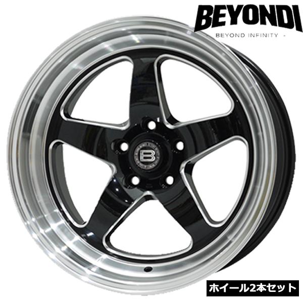 BEYONDI RC01 ブラック/ミリング/マシンリム 18インチ 10.5J 5穴 BEYONDI RC01 ブラック/ミリング/マシンリム 18インチ 10.5J 5穴