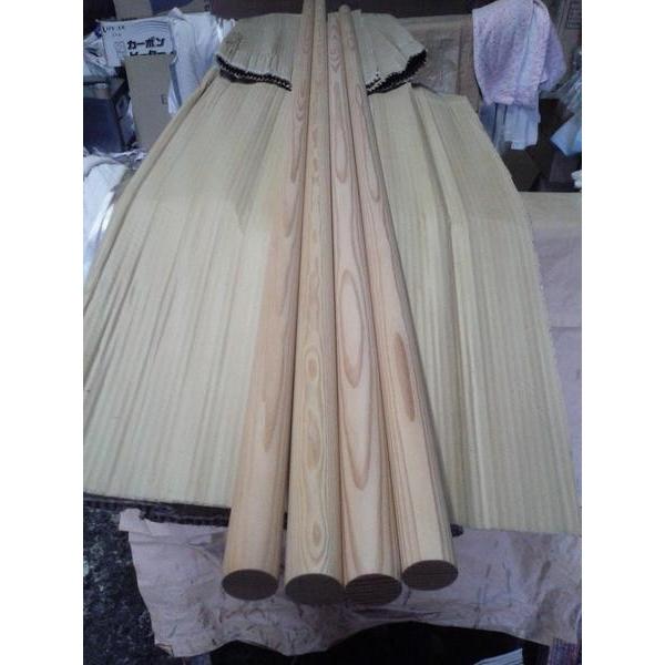 ピーラー無垢・無節丸棒 3000ミリ＊35ミリ丸 麺棒、手すり用 : バーズ