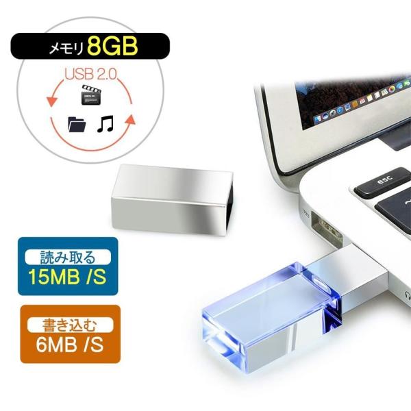 Usb メモリ 8gb 2 0 透明 Ledライト 防水 フラッシュメモリ おしゃれ 学生 友人 恋人 ギフト 記念品 アグレコ透明 Buyee Buyee Japanese Proxy Service Buy From Japan Bot Online