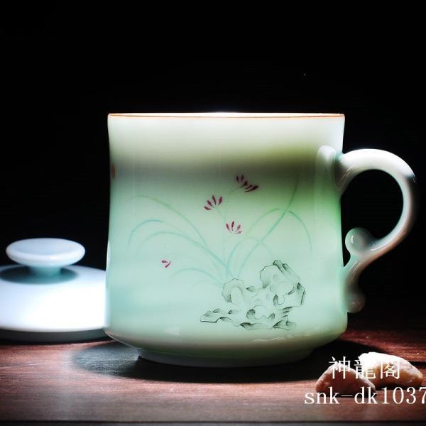 中国風 主人杯 単杯 景徳鎮陶磁器 茶器 小茶杯 手作り茶碗 染付磁器 