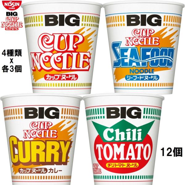 日清食品 カップヌードル BIG 4種類×各3個 計12個セット :4902105BIGCN4x3:TY.FOODSNET - 通販 -  Yahoo!ショッピング