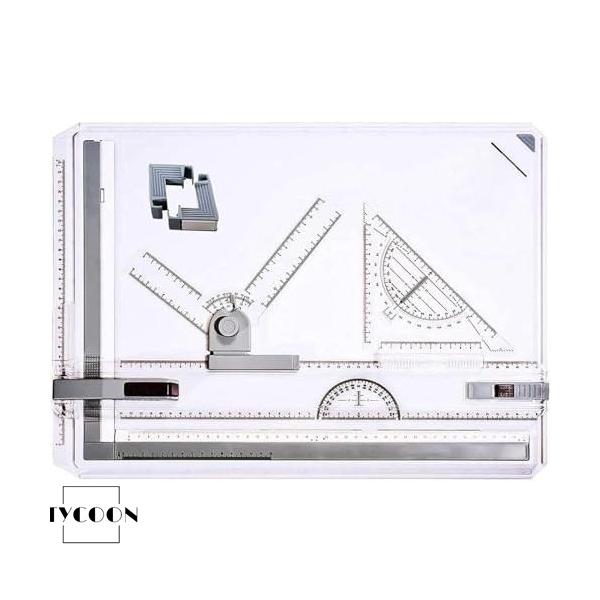 建築用製図版（A3） A3 図面 定規付 建築 卓上製図板 傾斜可能 イラスト 背景 工作 製図台