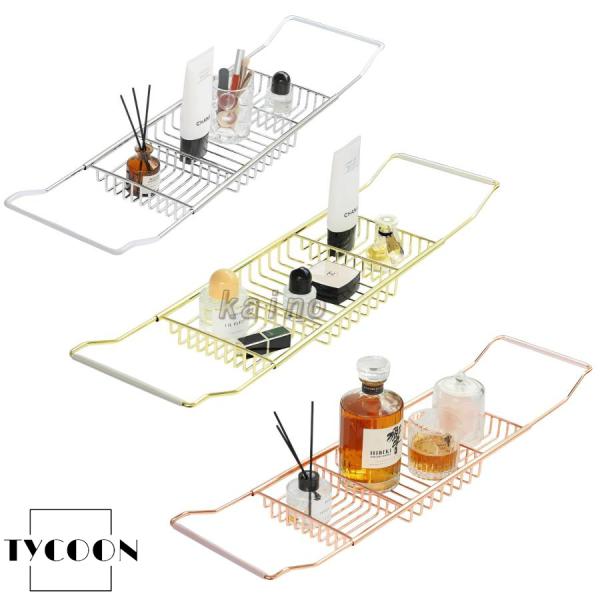 【多機能収納 のんびり体験】バスタブトレイは 携帯電話 タブレット 書籍 その他の種類のアイテムを置くことができ、多様なバスルームの体験をもたらし、もはや単一の入浴機能に限定されず、お気に入りの本や雑誌を読みながら、あなたの入浴がよりのんび...