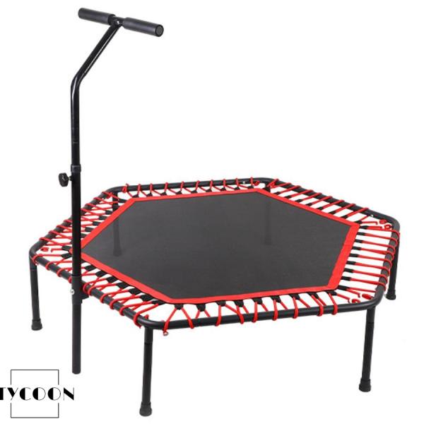 新モデル トランポリントランポリン 室内 手摺付き 子供 大人 静音