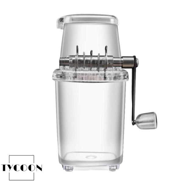 【操作は簡単】一体型のステンレス製アイスクラッシャーは、厚さの異なる角氷に合わせて作られています。上の容器に角氷を追加し、次に蓋を上に置き、角氷が好きなだけ押しつぶされるまで作業ハンドルを回転させ始めるだけです。【内部構造がクリア】手動製氷...