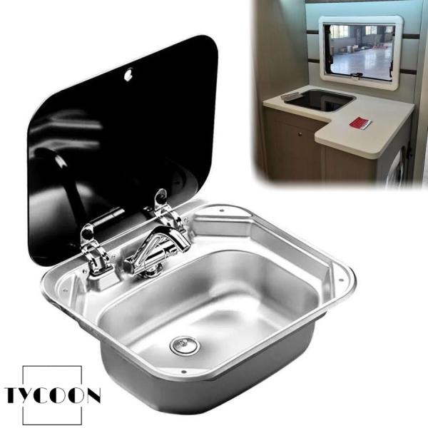 RVキッチンバー用 キャラバンRVシンク RV用シンク ステンレススチール RV シンクセット、キャラバン 株式会社錦キャンピングカー ドロップイン シンク RVキッチンバー用 キャラバンRVシンク RV用シンク ステンレススチール