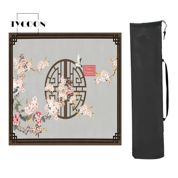 ?ノイズ低減：テーブルプレイマット用のこの麻雀マットは、プレイ中にほつれたりひび割れたりすることはありません。 麻雀カードマットは、ゲームの駒の音やカードの滑りを軽減します。? 滑り止めデザイン: この麻雀マットの底はゴム製で、優れた滑り止...