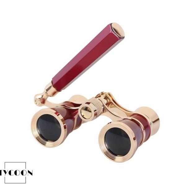 サイズ：高52×幅112×厚48mm，本体重量：195g。製品視野：115 m /1000 m，倍率:3倍，対物レンズ有効径：25mm，視野角：6度，焦点調整システム：中調。メッキされたフルメタルミラーのデザインは、明るく、気品があり、光学...