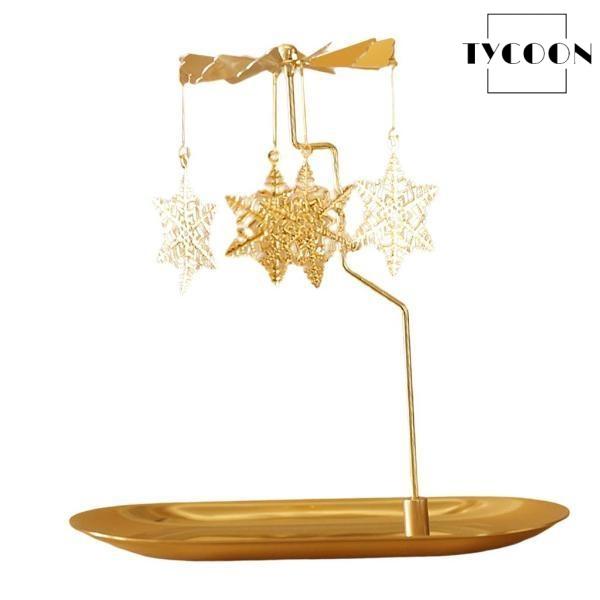 説明:高品質の素材 - 高品質の金属製で.丈夫で耐久性があります.組み立てと使用が簡単です.磁気設計により.回転するローソク足を収納トレイで自由に交換できます.回転デザイン - キャンドルから熱を得ると自動的に回転し.風が吹くと回転します....