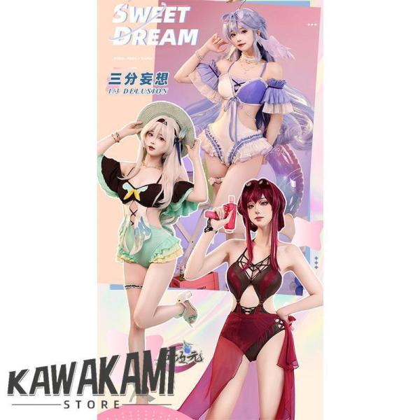 三分妄想 崩壊スターレール コスプレ 同人水着 カフカ ホタル ロビン
