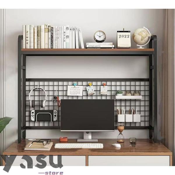 【机上ラック】パッケージにはインストールツールと図面がありますが、これは非常に簡単です、女性の方も簡単に組み立てる事が可能です。ハイタイプとなっておりますので、机上ラックとして抜群の収納力を誇ります。【スペースを節約】机の上の空間を有効活用...