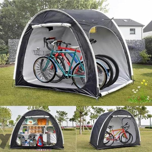 自転車 テント サイクルハウス 2ドア 収納 屋外 自転車置き場 ガレージ