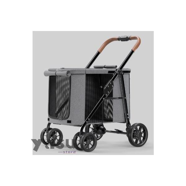 1.【本体サイズ】62*85*103cm 折りたたみサイズ：35*111cm 本体重量：9.97kg 推奨体重：30kgまで2.【大空間】大型犬や多頭用にも大活躍です。カートの内部は広く、柔らかいマットレスは高度な快適さを保証します。通気性...