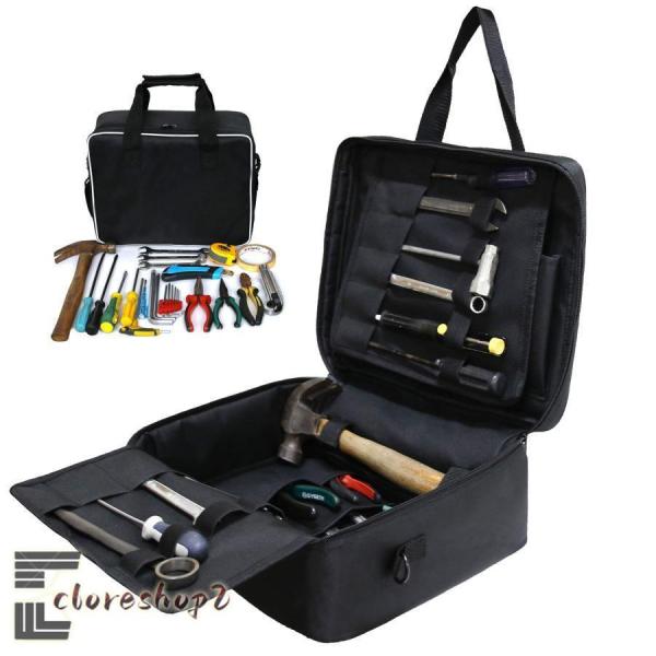 【大容量スペース】たくさんなポケットがあるので、機械工具、ラジコン道具。DIYに使う道具や大工道具。釣り道具、キャンプ道具の収納など幅広い使い方ができます。大容量スペースと様々なポケットでご愛用の工具を収納・管理するには最適です。【多機能適...