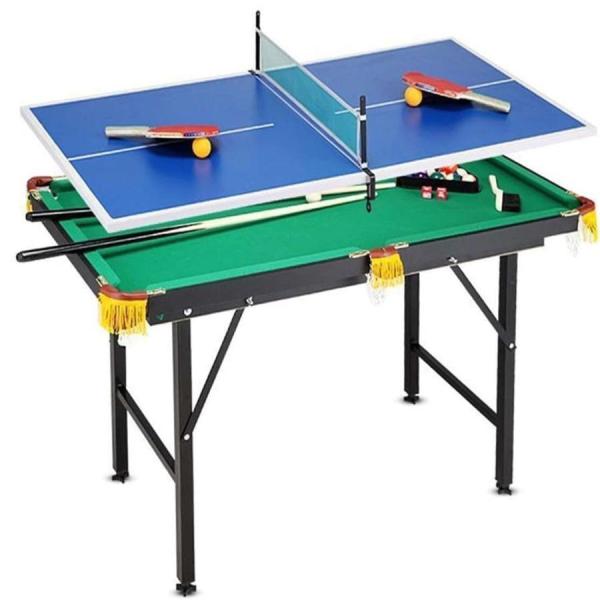 折りたたみ式ビリヤード台 使用便利 ビリヤードテーブル家庭用 リフティングビリヤード台 子供の屋内プールゲームテーブル 折りたたみ式卓球台コンボ