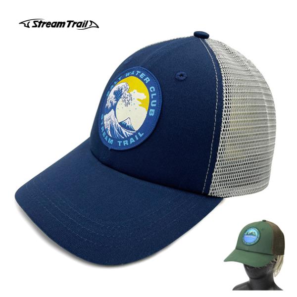 帽子 キャップ つば メンズ レディース ブランド おしゃれ かっこいい アウトドア キャンプ 釣り ストリームトレイル Stream Trail BASEBALL CAP MESH