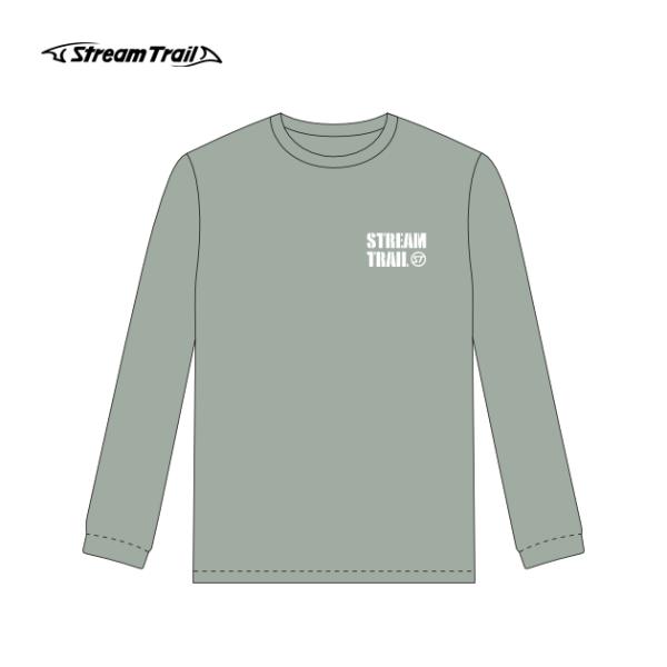 ロンT Tシャツ 長袖 メンズ レディース おしゃれ おすすめ スポーツ カジュアル ストリート Stream Trail UV P.ARMY LOGO(UV Pアーミー ロゴ)ロング Tシャツ