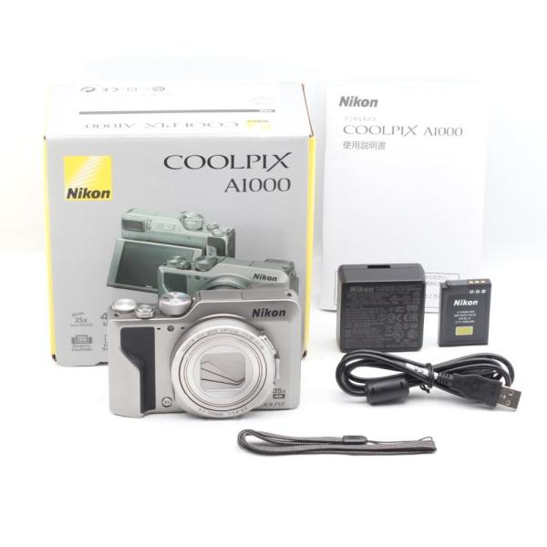 Nikon デジタルカメラ COOLPIX A1000 SL 光学35倍 ISO6400 アイセンサー付EVF クールピクス シルバー A1000SL