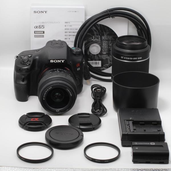 SONY ミラーレス一眼 α65 ダブルズームレンズキット DT 18-55mm F3.5