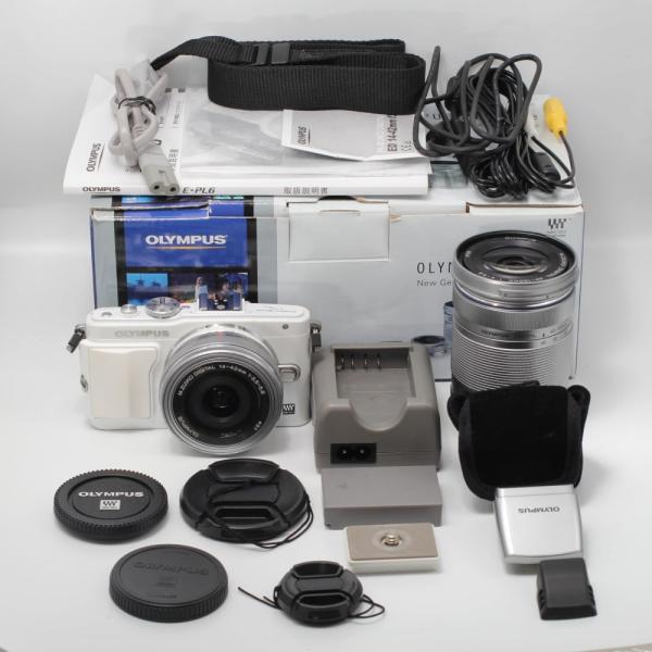 OLYMPUS pen Lite E-PL6 ホワイト ダブルズームキット オリンパス、PEN Lite E-PL6のレンズキット/ダブルズームキットに新色