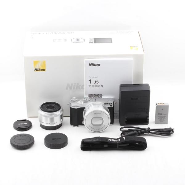 Nikon1 J5 ミラーレス ダブルレンズキット /シルバー J5WLKSL Nikon ミラーレス一眼 Nikon1 J5 ダブルレンズキット シルバー J5WLKSL