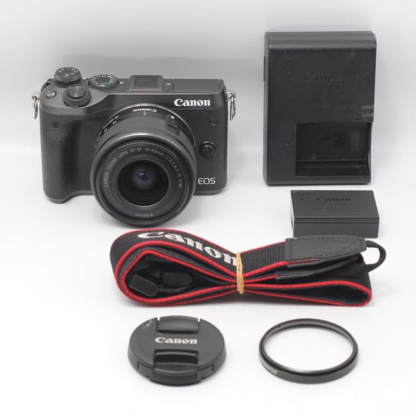 Canon ミラーレス一眼カメラ EOS M6 レンズキット(ブラック) EF-M15