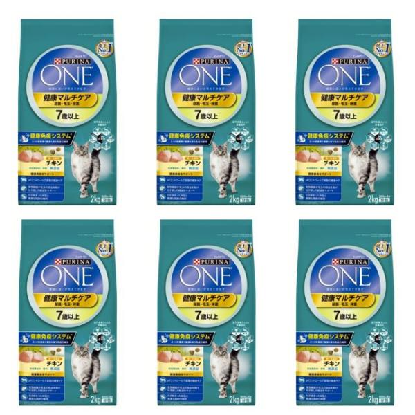 ピュリナワン 6袋セット 7歳以上 チキン 健康 マルチケア ピュリナ