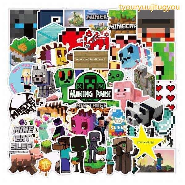 ステッカーminecraft マインクラフト ゲーム キャラクター シール 100枚入り 文具 ステーショナリー 安全 知育 創造 知恵 遊び 子供 想像力 装飾 飾り 贈り物 mgy 長龍實業 通販 Yahoo ショッピング