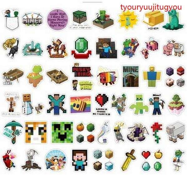 ステッカーminecraft マインクラフト ゲーム キャラクター シール 100枚入り 文具 ステーショナリー 安全 知育 創造 知恵 遊び 子供 想像力 装飾 飾り 贈り物 mgy 長龍實業 通販 Yahoo ショッピング