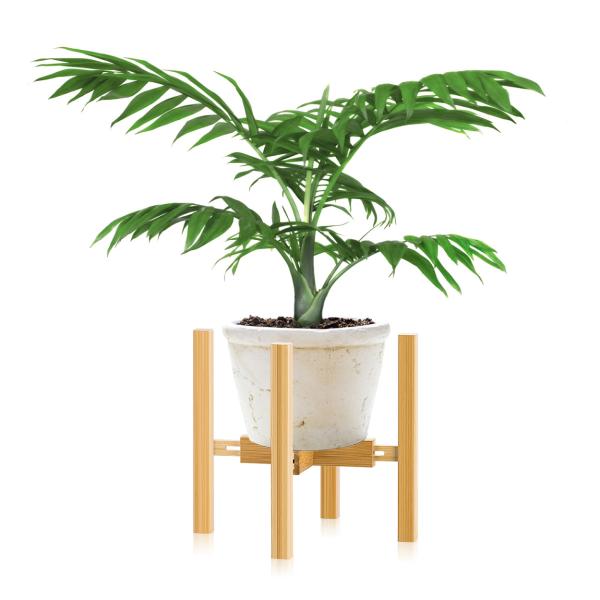 【天然竹製】優れる天然竹を採用して作られており、頑丈なだけでなく、強度や耐久性にも優れています。取り付けやお手入れが簡単で、屋内でも屋外のバルコニーでも使用できます(※植物と鉢が付属していません)。【多機能】フラワースタンドの幅が23から3...